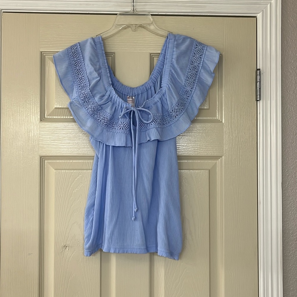 Light Blue Summer Top by No Boundaries Size XL
